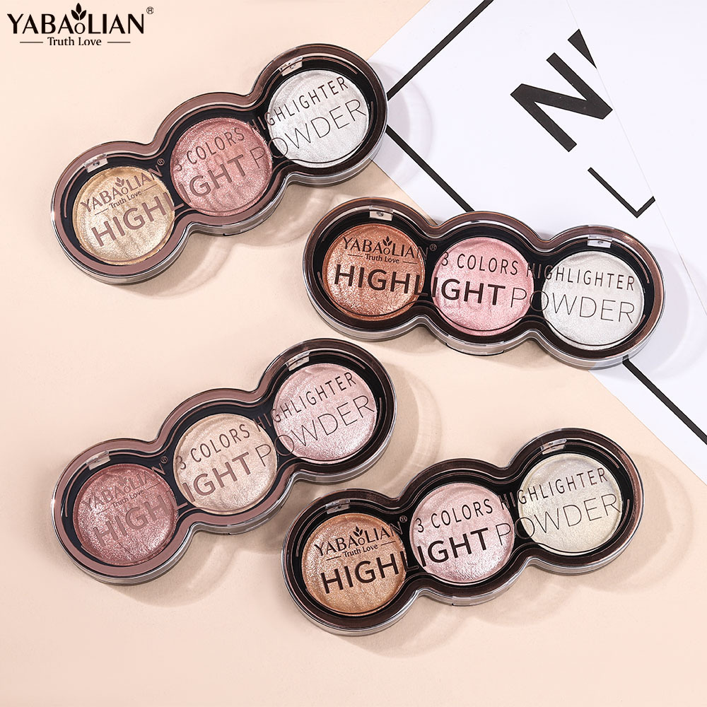 Fenty Beauty Makeup Highlighter - Palette de joues 3 couleurs, surligneur,