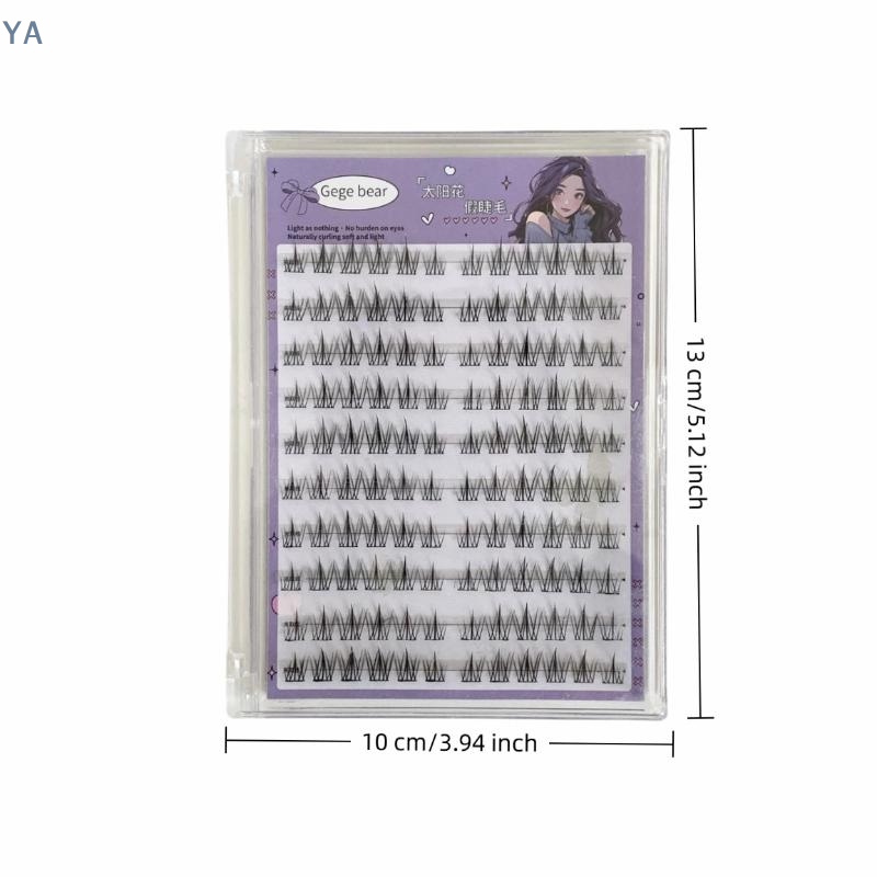 False Eyelashes Natural - 【SA】【SA】Cils artificiels sans colle, design solaire,