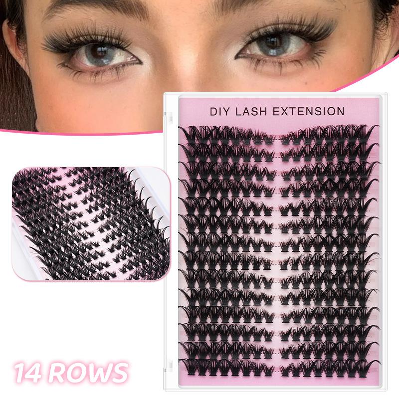 False Eyelashes Natural - 20 faux cils individuels DIY pour