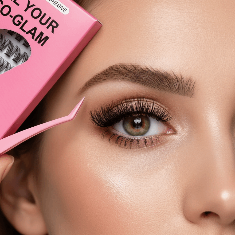False Eyelashes Natural - Kit d'extension de cils DIY effet