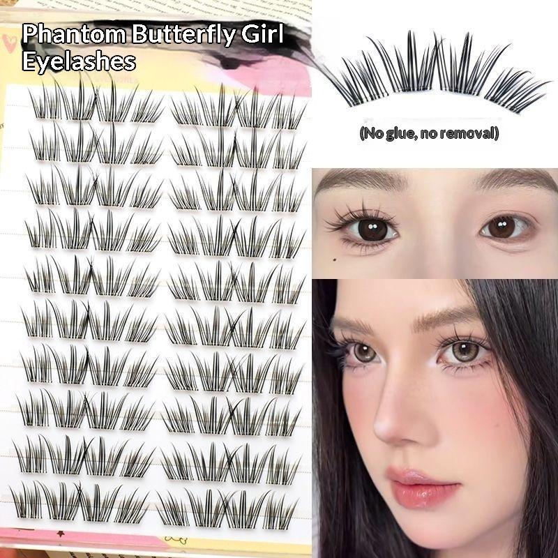False Eyelashes Natural - Extensions de cils DIY en plumes