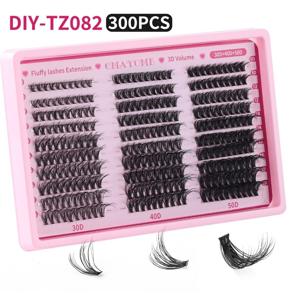 False Eyelashes Natural - 300 faux cils à coller et