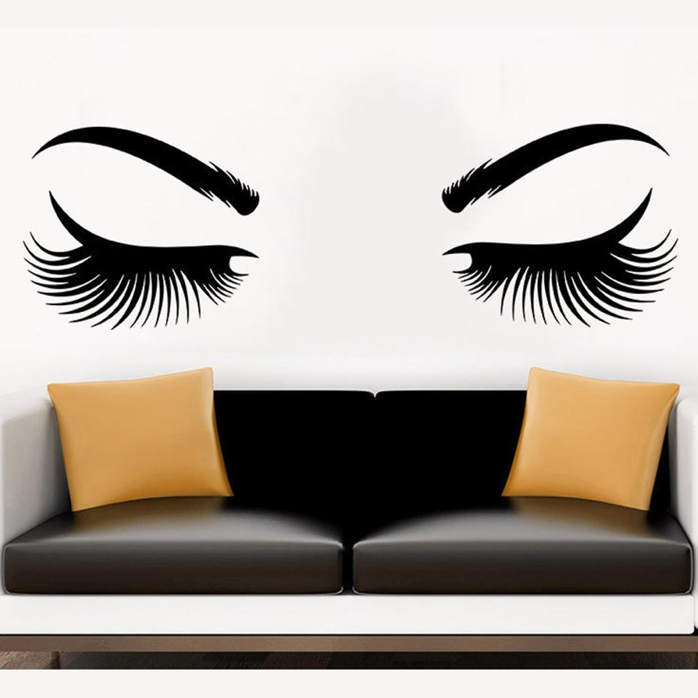 Makeup Master Beauty Salon - Autocollant mural en vinyle Eyes Master