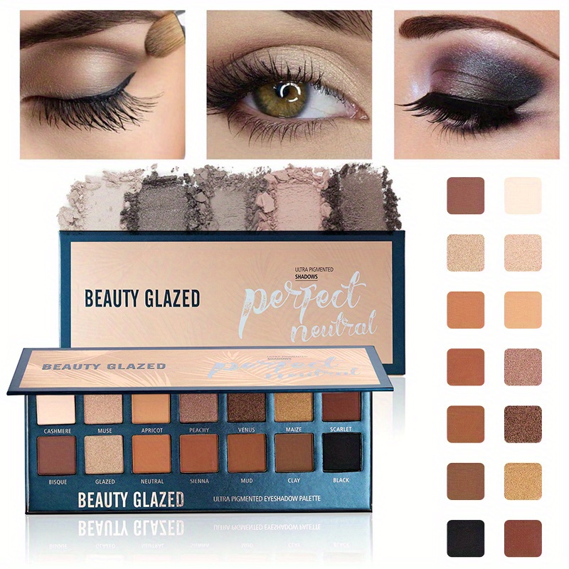 BEAUTY GLAZED 14 couleurs Pale - Beauty Makeup Eyeshadow Palette avis et prix