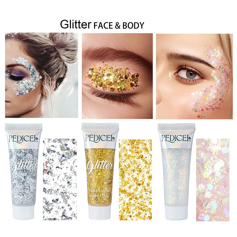 Gel crème pailleté pour le vis - Eyeshadow Glitter Pigment avis et prix