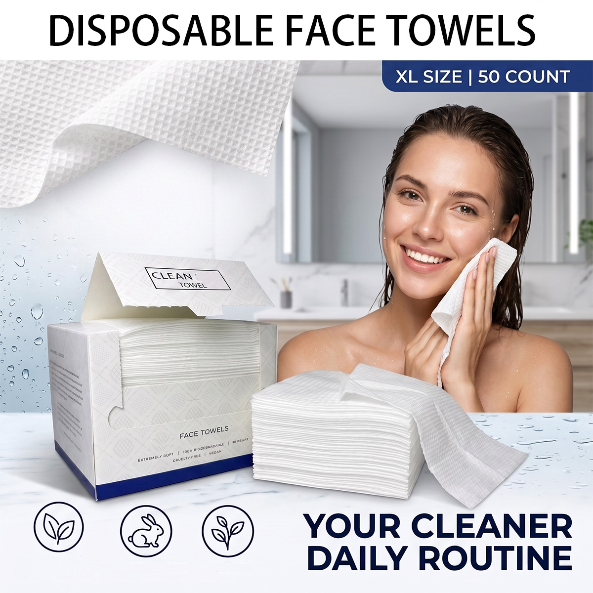 50 pièces/boîte, serviettes je - Beauty Makeup Remover avis et prix