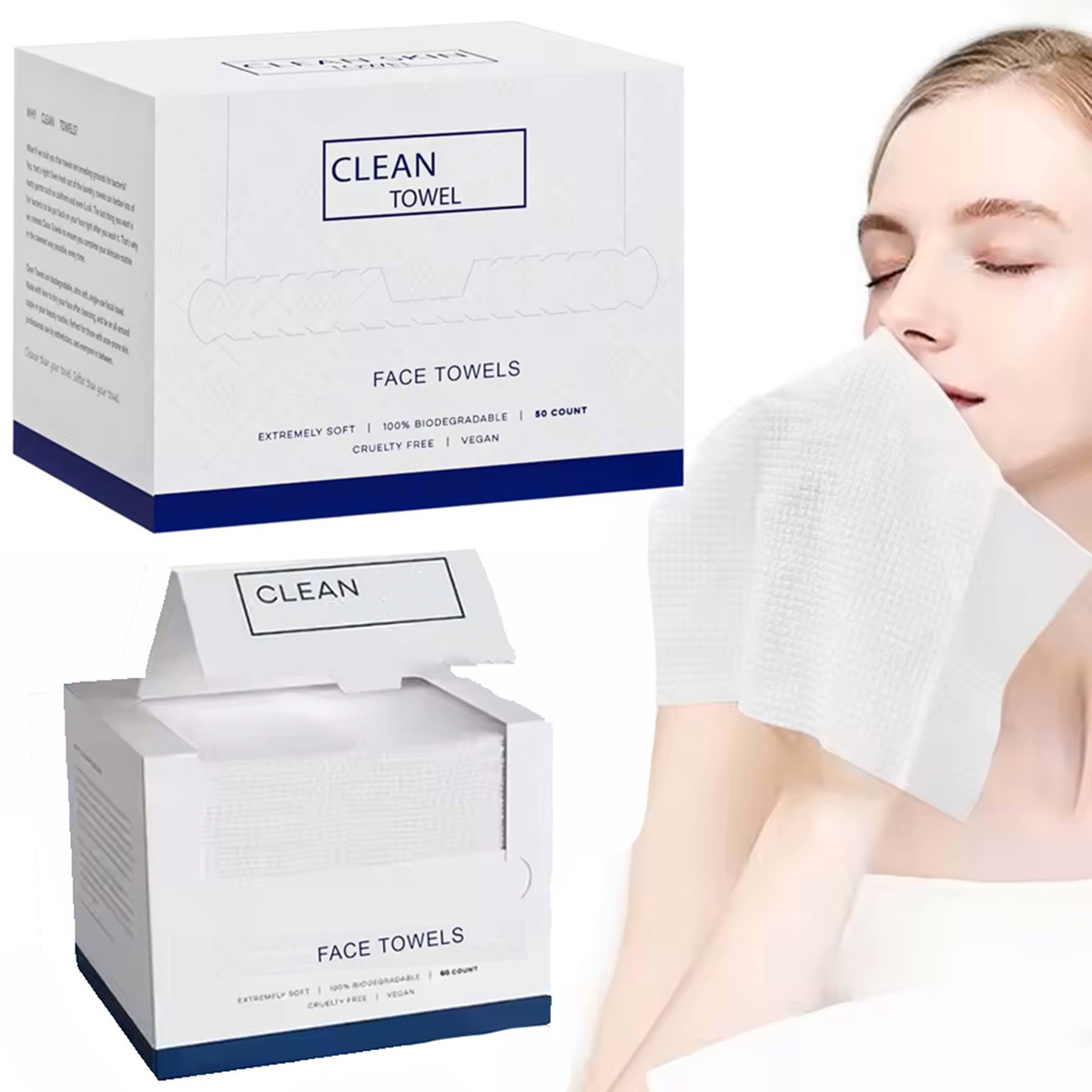 50 pièces/boîte, serviettes je - Beauty Makeup Remover avis et prix