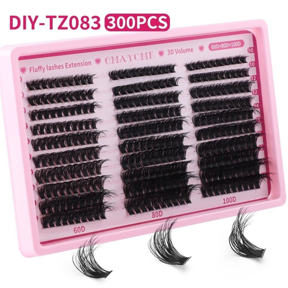 300 faux cils à coller et à sc - False Eyelashes Natural avis et prix