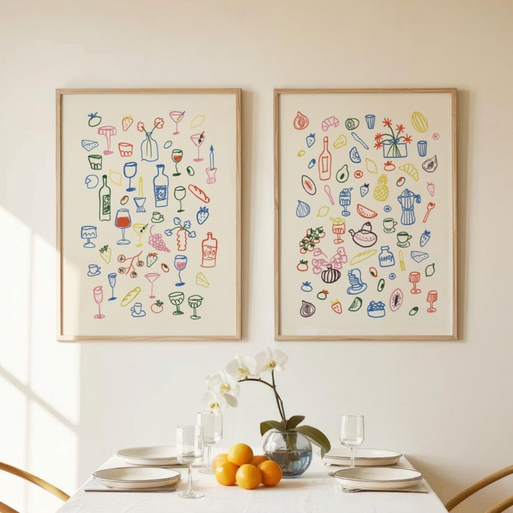 Lot de 2 tableaux sans cadre,  - Setting Spray avis et prix